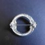 Twisted Wreath Circle Eternity Brooch Image 2