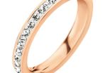 Folli Follie Crystal Rose Gold White Ring