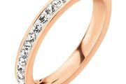 Folli Follie Crystal Rose Gold White Ring