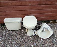 Toilet & corner sink, free