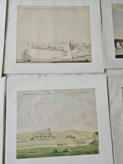 Beranger's Antique Buildings Of Ireland X 50 Prints. Each In A Sleeve With Clear Front. All In Mint Condition. See Photos For Same.