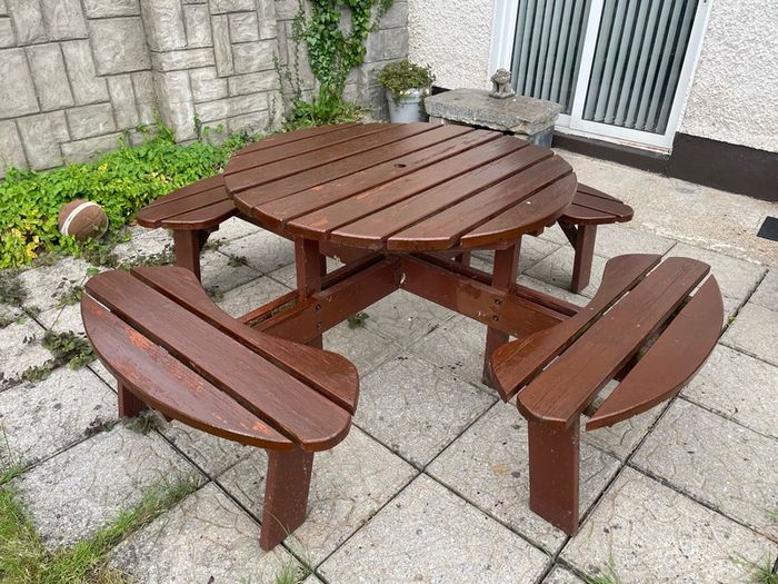 8 Seater Round Garden Bench