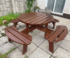 8 Seater Round Garden Bench