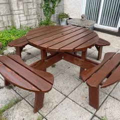 8 Seater Round Garden Bench