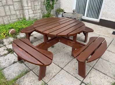 8 Seater Round Garden Bench