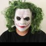 The Joker Dark knight Halloween latex mask with hair. Image 2