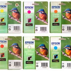6 New Original Epson Inkjet Cartridges T1594 T1593 T1599 T1597 T1596 T1592