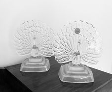 Vintage Crystal Peacocks x 2