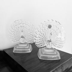 Vintage Crystal Peacocks x 2