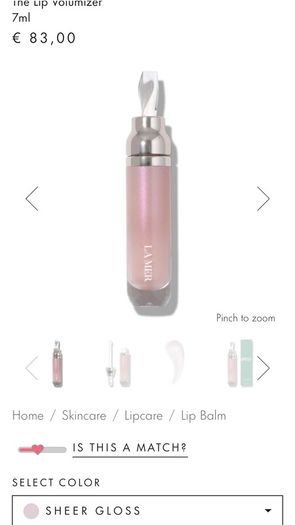 lip gloss LA MER Creme de la Mer Lip Volumizer Brand new