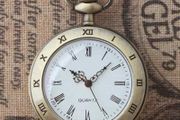 Large dial pocket watch and chain, Free Post