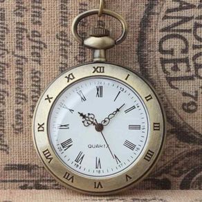 Large dial pocket watch and chain, Free Post