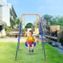 Swing Sets for Backyard 3 in 1 Toddler Swing Set with 4 Sandbags Foldable Image 5