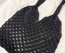 Black Knit Shopper Bag!