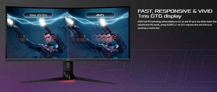 ASUS Curved Gaming Monitor Ultra Wide QHD VA LED 180Hz FreeSync Premium Pro for Immersive Gameplay