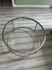 Glass round table
