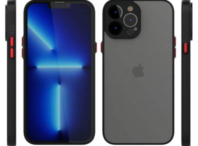 Smoke Silicone Case For iPhone 14 PRO Cover with Camera Protector