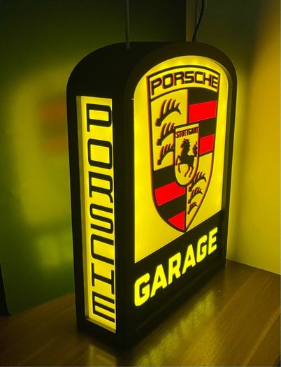 4 sided Porsche Lamp