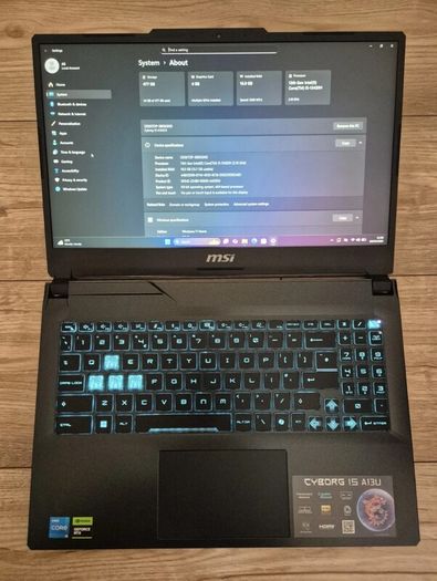 Msi Cyborg A13u I5 13th/ Rtx/16gbddr5