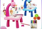 LED Drawing Projector Table for Kids Boy Girls Painting Board Toy w/ Light&Music