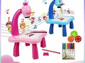 LED Drawing Projector Table for Kids Boy Girls Painting Board Toy w/ Light&Music