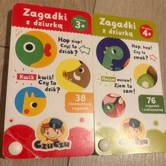 Two small books with puzzles in Polish