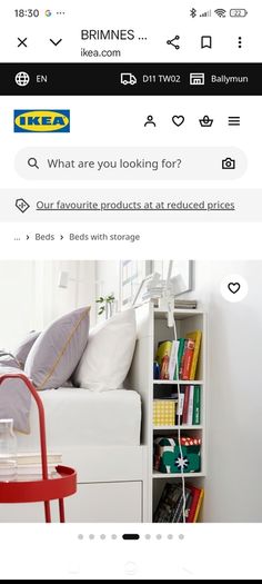 IKEA double storage bed