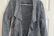 Gallery Women's Grey Jacket with zip detail - Size Small