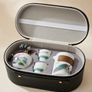 Elegant Portable Ceramic Teacup Set with carry Case Image 2