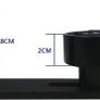 Sliding Barn Door Adjustable Floor Guide Wall/Door Bottom Guide Black Image 5