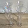 Reduced Gorgeous  set of four 10 inch tall trumpet shaped glasses Image 2