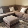 Large Corner Sofa + Matching Footstool Image 3