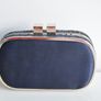 Navy rose gold clutch bag Image 2