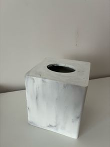 New Marble Effect Tissue Box Cover