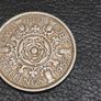 1955 Two Shillings Coin UK Elizabeth Great Britain Image 4