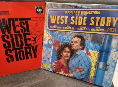 West Side Story Vinyl Bundle1985 + 1961  Soundtrack Near Mint Double Vinyl LP + Book