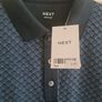 boys Next navy polo t-shirt Image 2