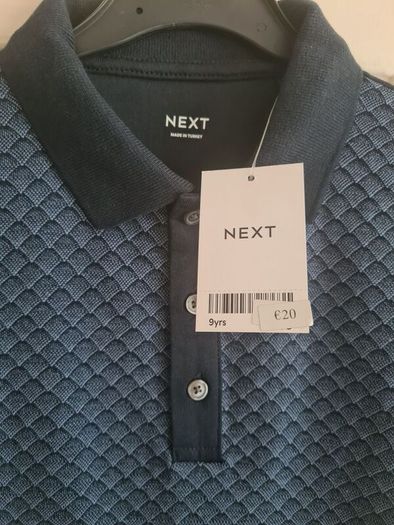 boys Next navy polo t-shirt