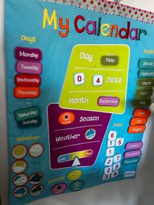 Soft fabric calendar