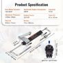 Hydraulic Outboard Steering Kit, 90HP, Marine Boat Hydraulic Steering System, with Helm Pump Two-Way Lock Cylinder and 731.5 cm Hydraulic Image 5