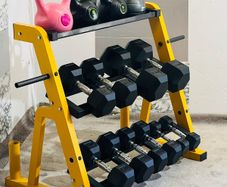 Dumbbells Kettlebels With Stand