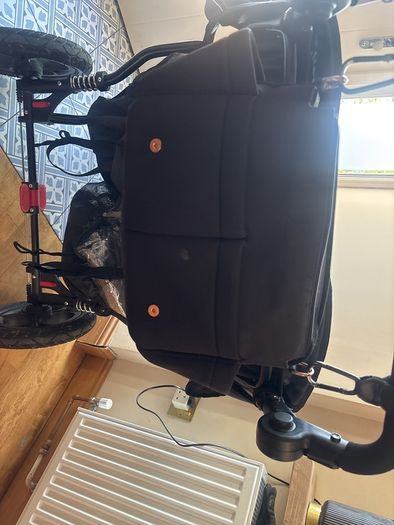 Double Out and About Buggy with Raincover + Storksak Stroller Organiser + pair buggy bag clip attachments + hand warmer