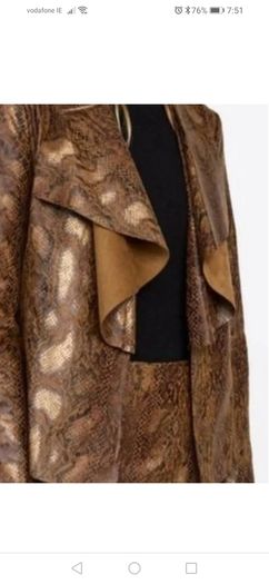 Zara python/snakeskin blazer & skort co-ordinate bnwt