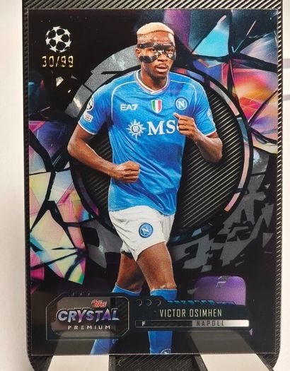 2023-24 Topps Crystal Premium UEFA #31 Victor Osimhen - SSC Napoli Purple 30/99