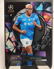 2023-24 Topps Crystal Premium UEFA #31 Victor Osimhen - SSC Napoli Purple 30/99