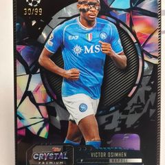 2023-24 Topps Crystal Premium UEFA #31 Victor Osimhen - SSC Napoli Purple 30/99