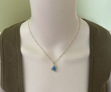 Heart shaped necklace- handmade