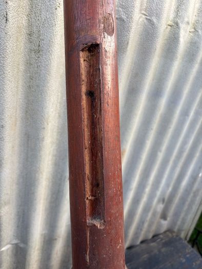 Architectural Salvage Vintage teak newel post