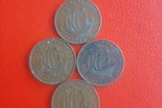 4 British Halfpennies in Sequence 1942/3/4/5
