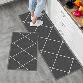 NEW SALE | 2 Pieces Non Slip Kitchen Mat Kitchen Rug Set, Washable Modern Mats and Rugs for Hallway, Dining Room and Entryway, 40x60cm + 40x120cm